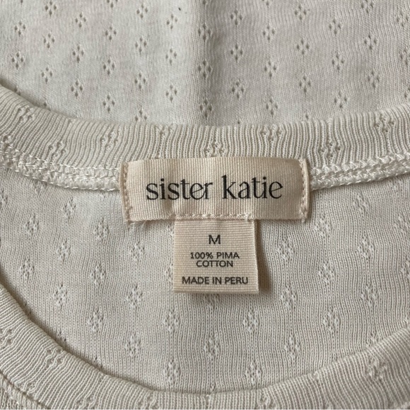 Sister Katie Pointelle tee, size medium t-shirt - Picture 3 of 3